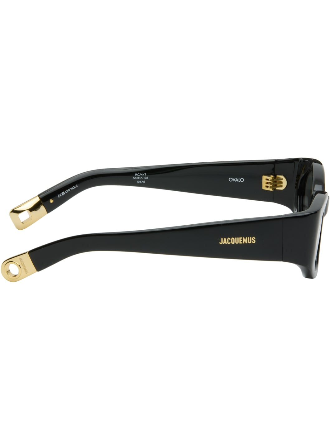 Black 'The Ovalo' Sunglasses - 2