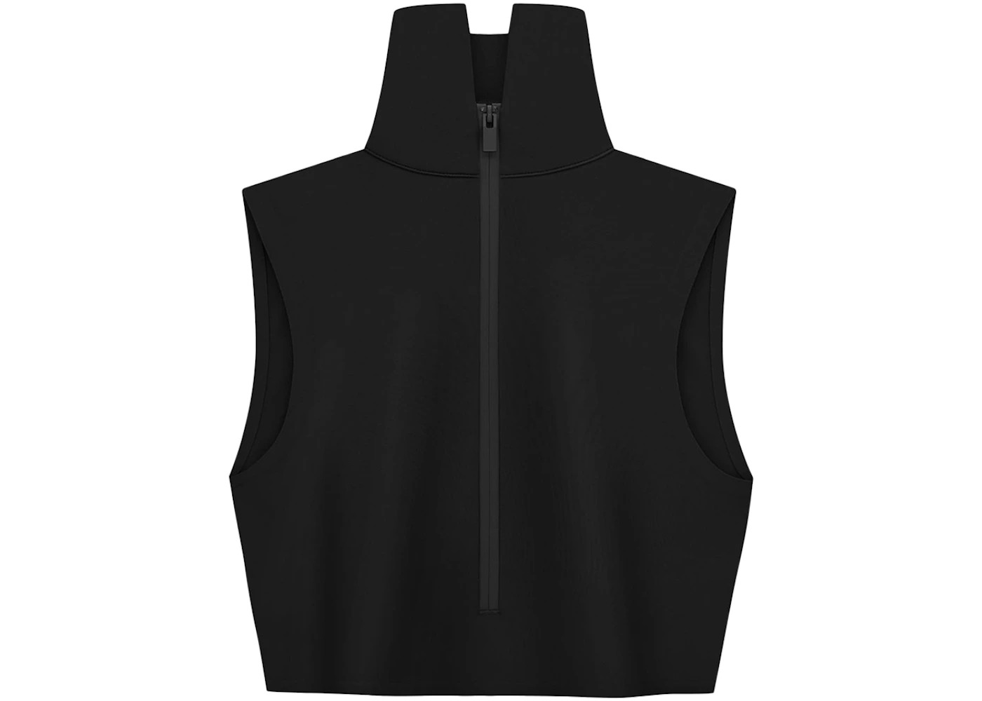 Fear of God Athletics Women's High Neck Crop Top Black - 2