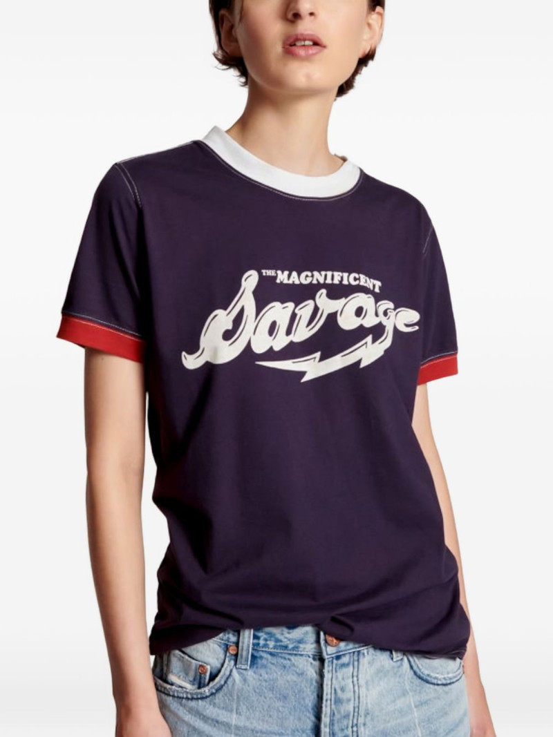 letter-print T-shirt 1