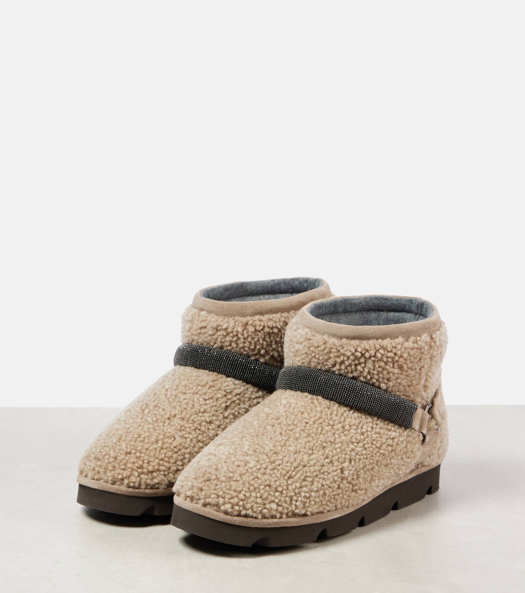 Monili Beads shearling snow boots - 4