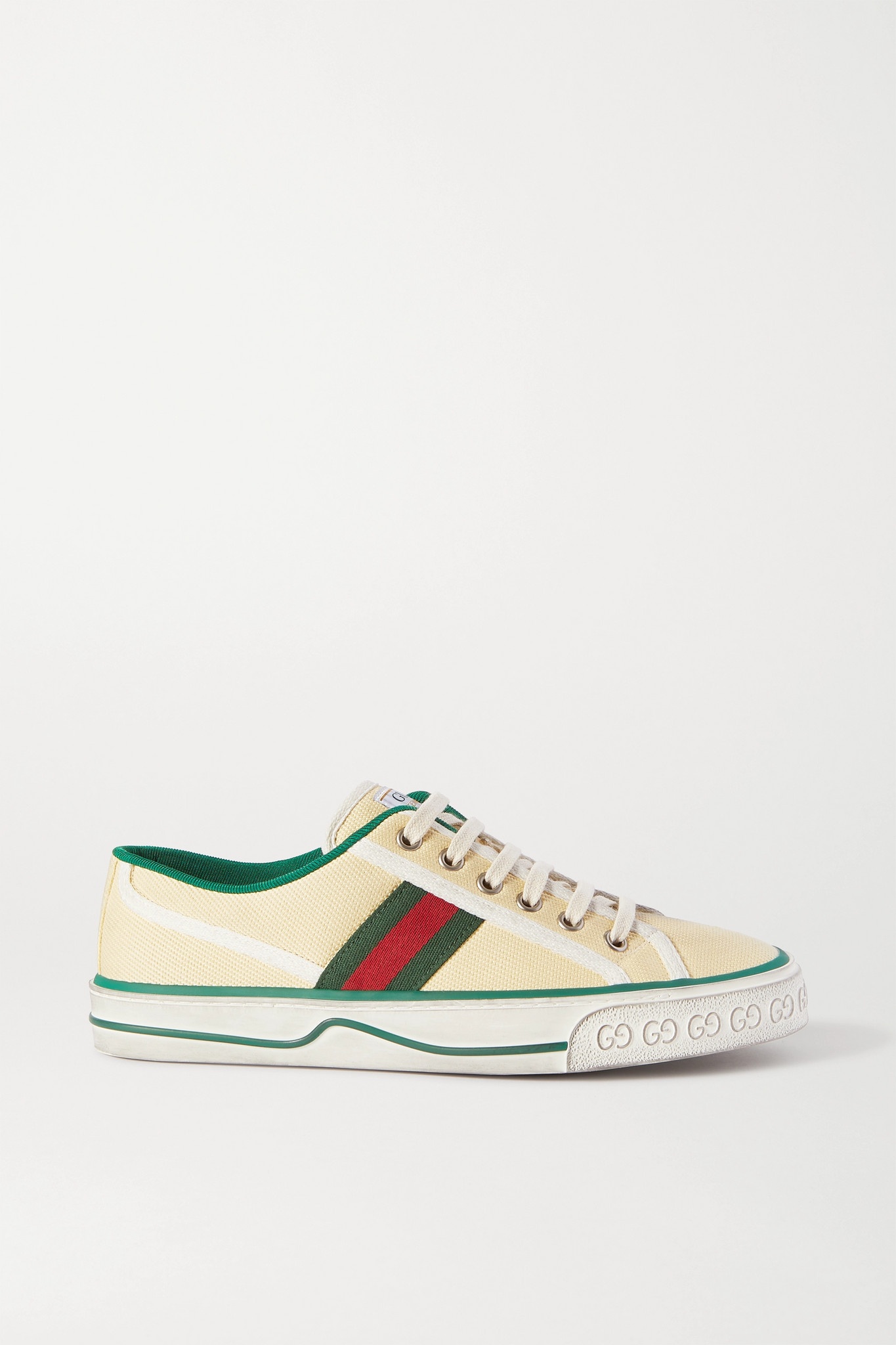 Tennis 1977 logo-embroidered canvas sneakers - 1