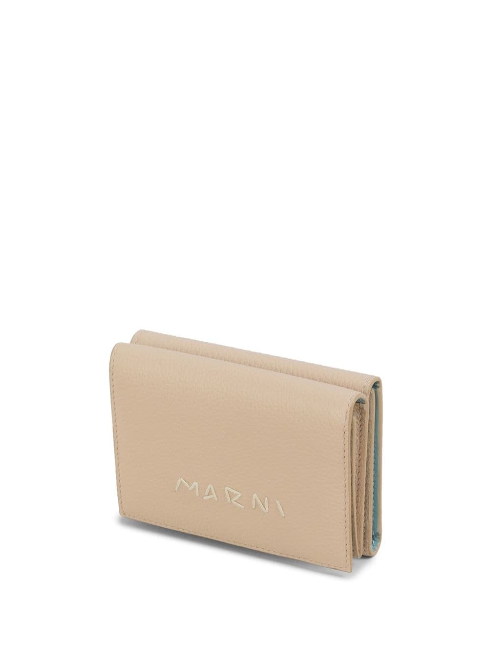 logo-embroidered leather wallet - 4