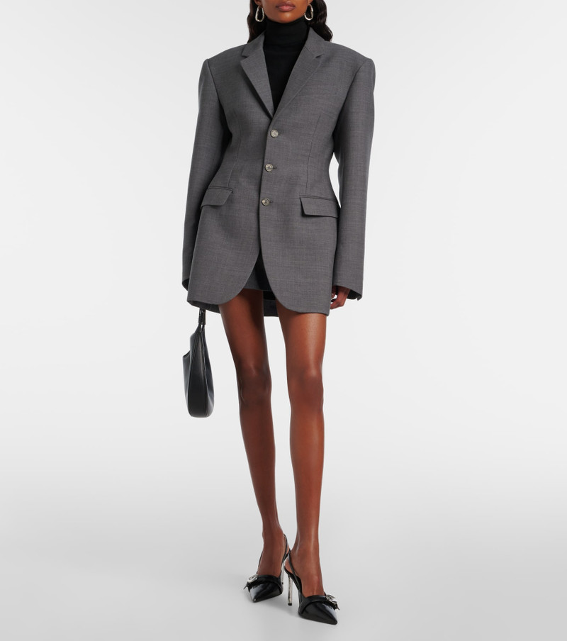 WARDROBE.NYC Peplum virgin wool blazer outlook