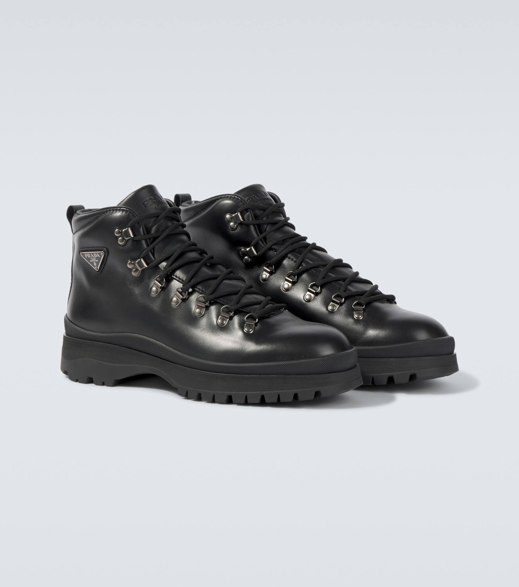 Brixxen leather lace-up boots - 5