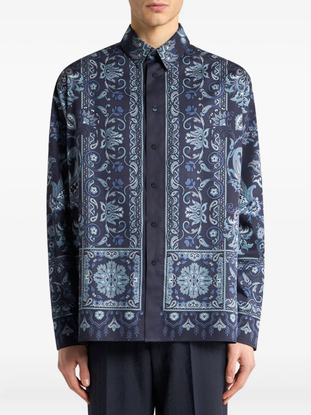 Etro Men Paisley-Print Cotton Shirt - 2
