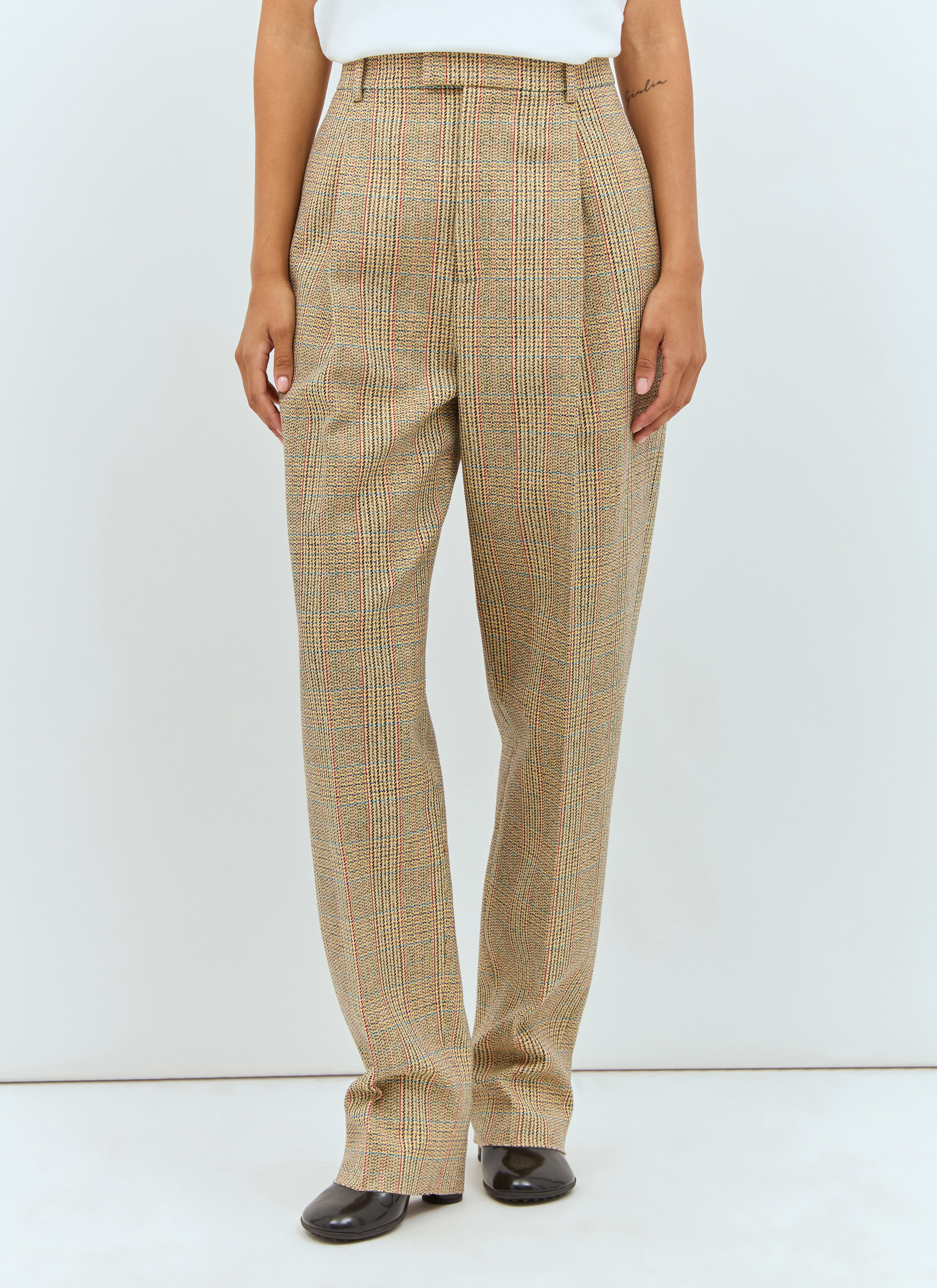 Prince Of Wales Tweed Pants - 1