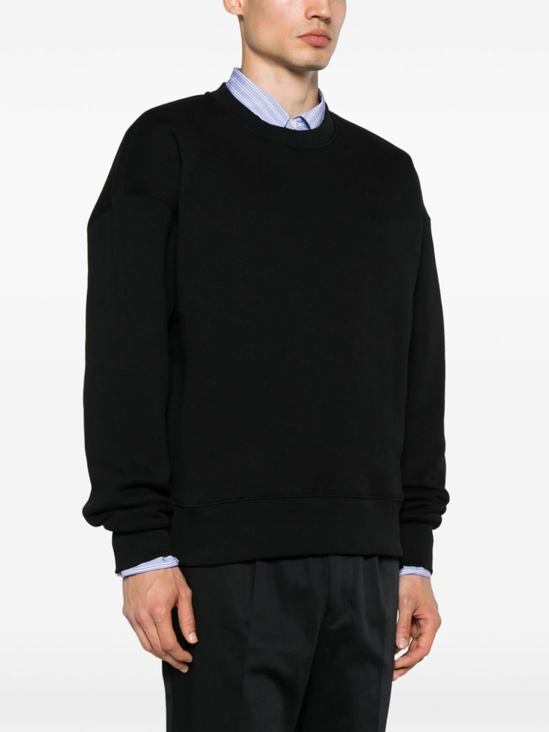 Ami de Coeur-embossed jersey sweatshirt 4