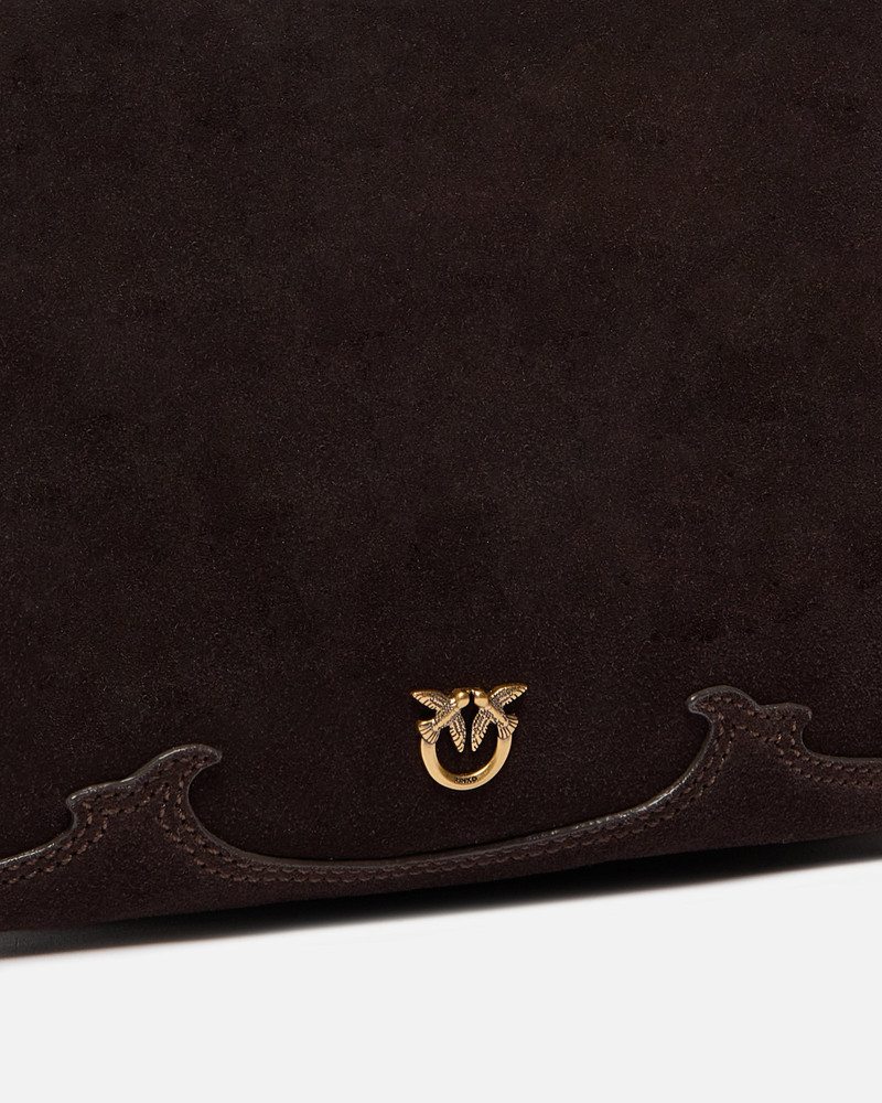 ONE, TWO, THREE BAG SMALL CROSSBODY BAG IN SUEDE WITH FRINGES 3