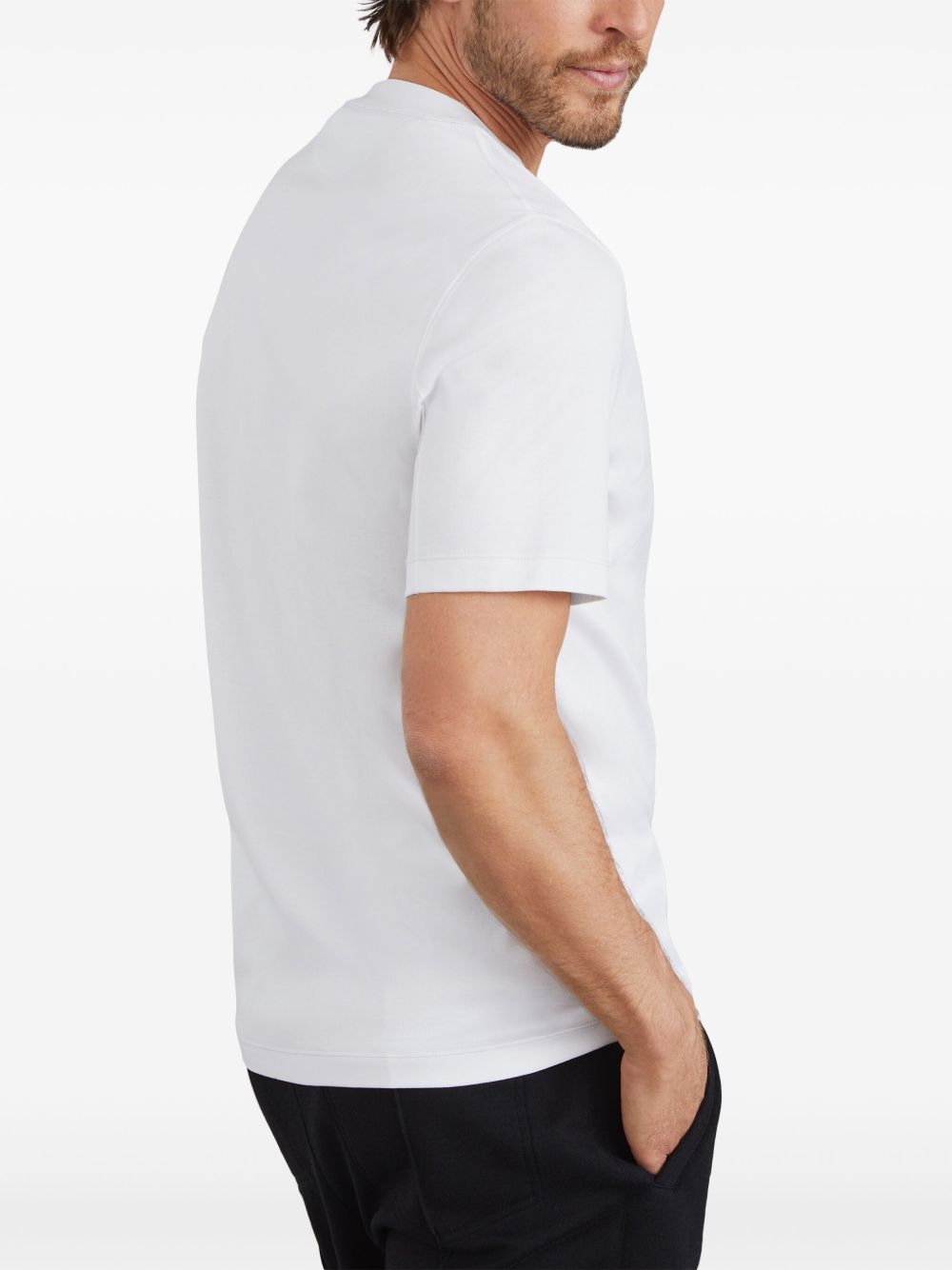 LOGO-EMBROIDERED CREW-NECK T-SHIRT - 3