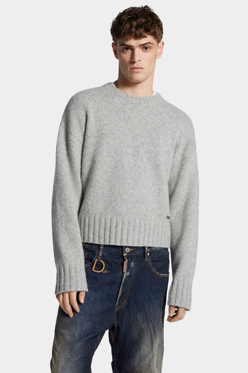 CHUNKY TRIM KNIT SWEATER - 3