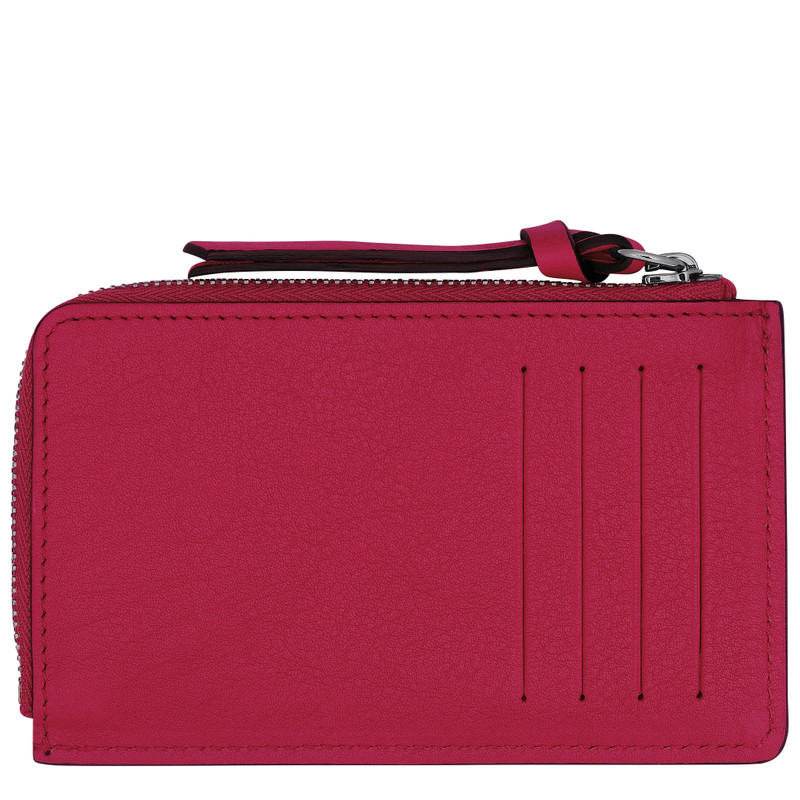 Longchamp Longchamp 3D Card holder Magenta - Leather outlook