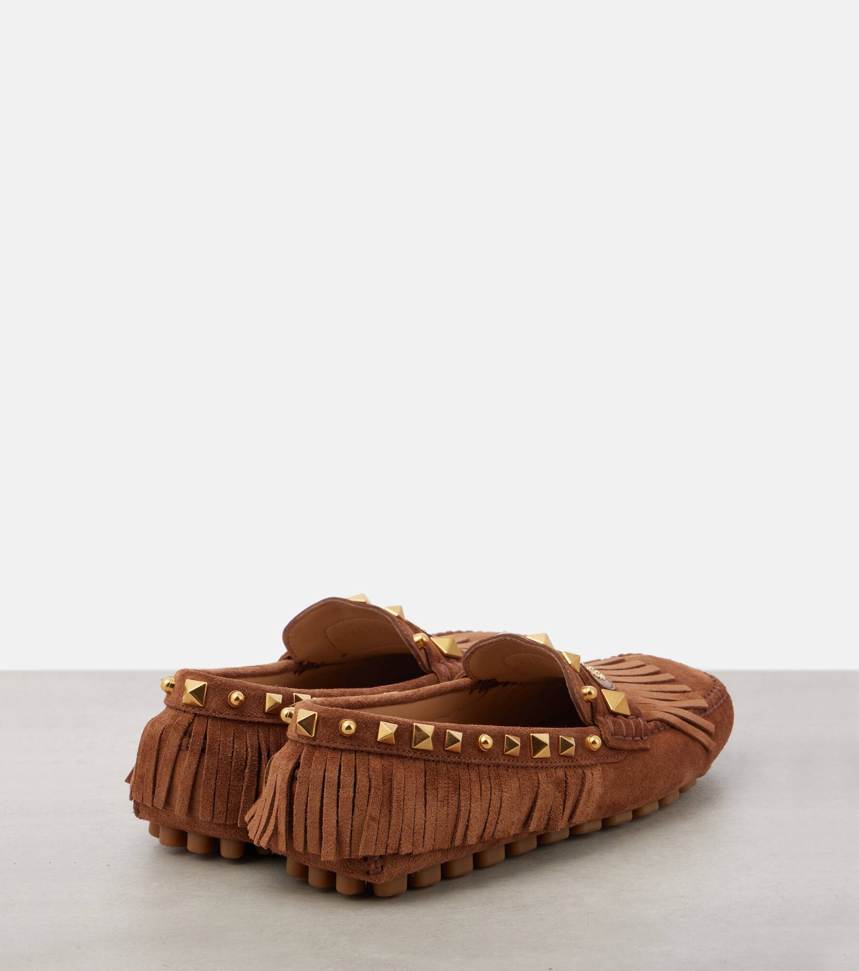 Plaster Caster VLogo suede driving shoes - 2