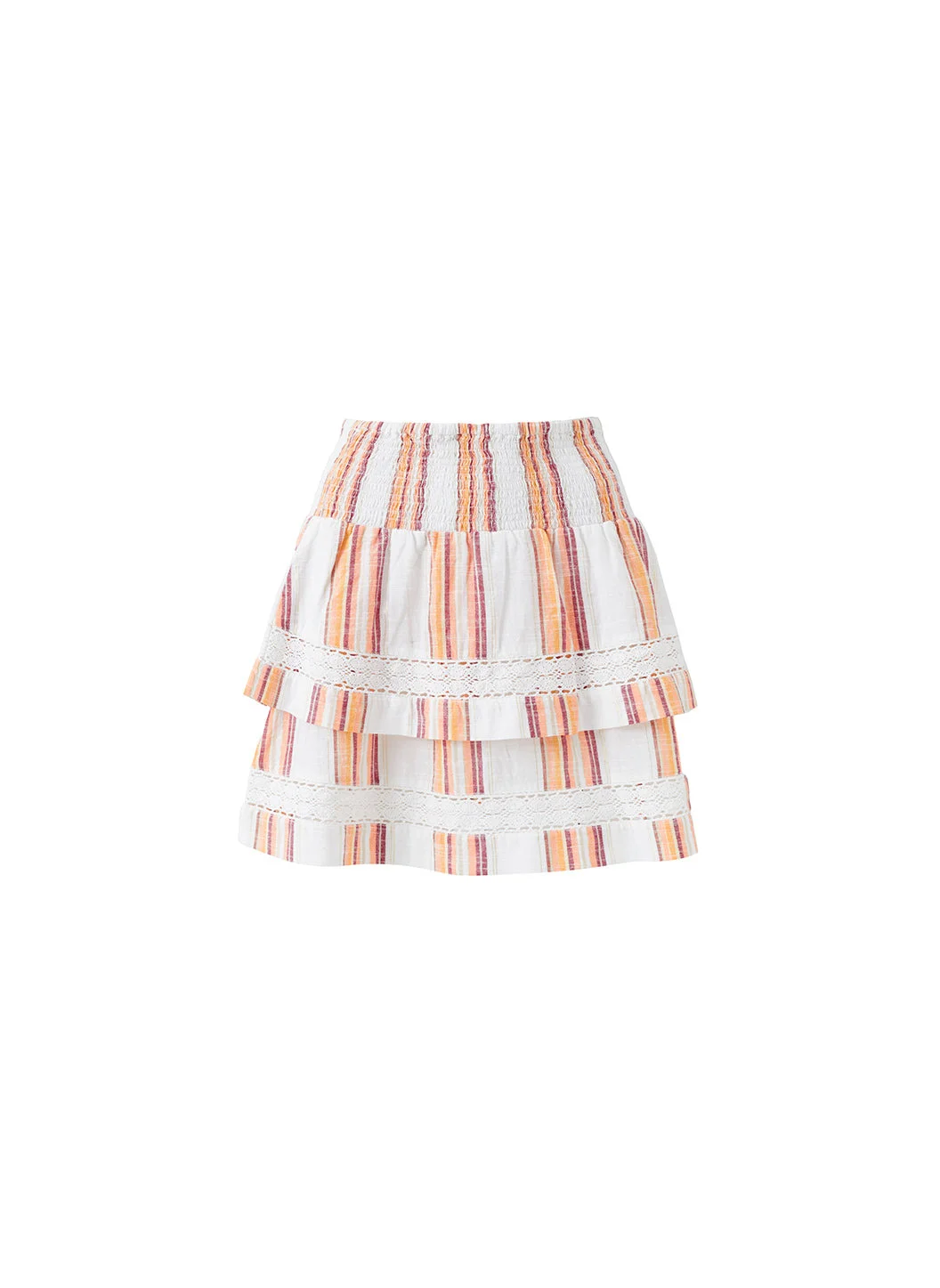 BARBARA SUNSET STRIPE SKIRT - 1