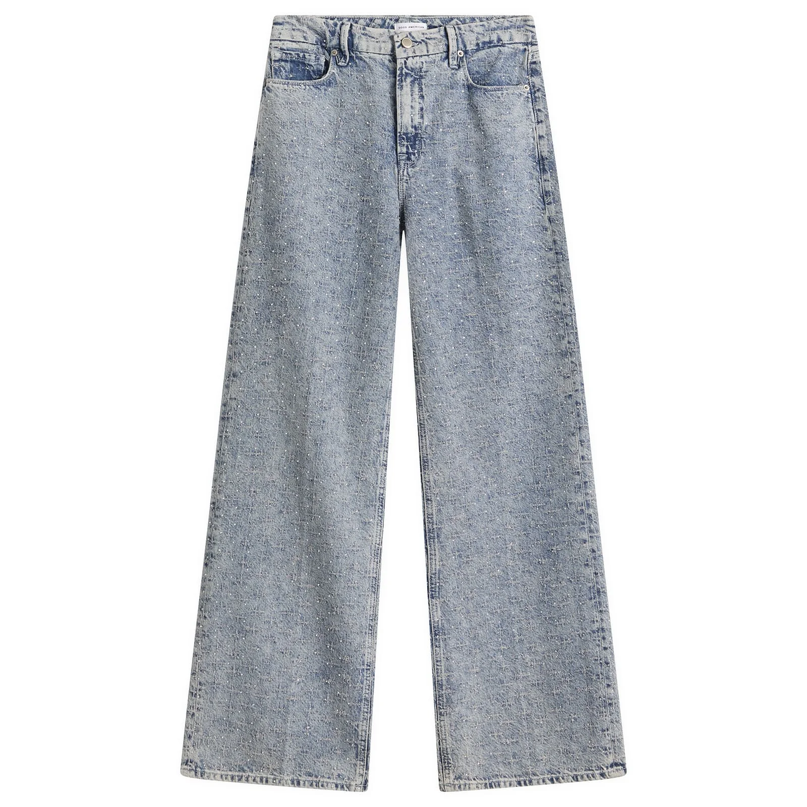 Good American Good Standard Straight Crystal Jeans - 1