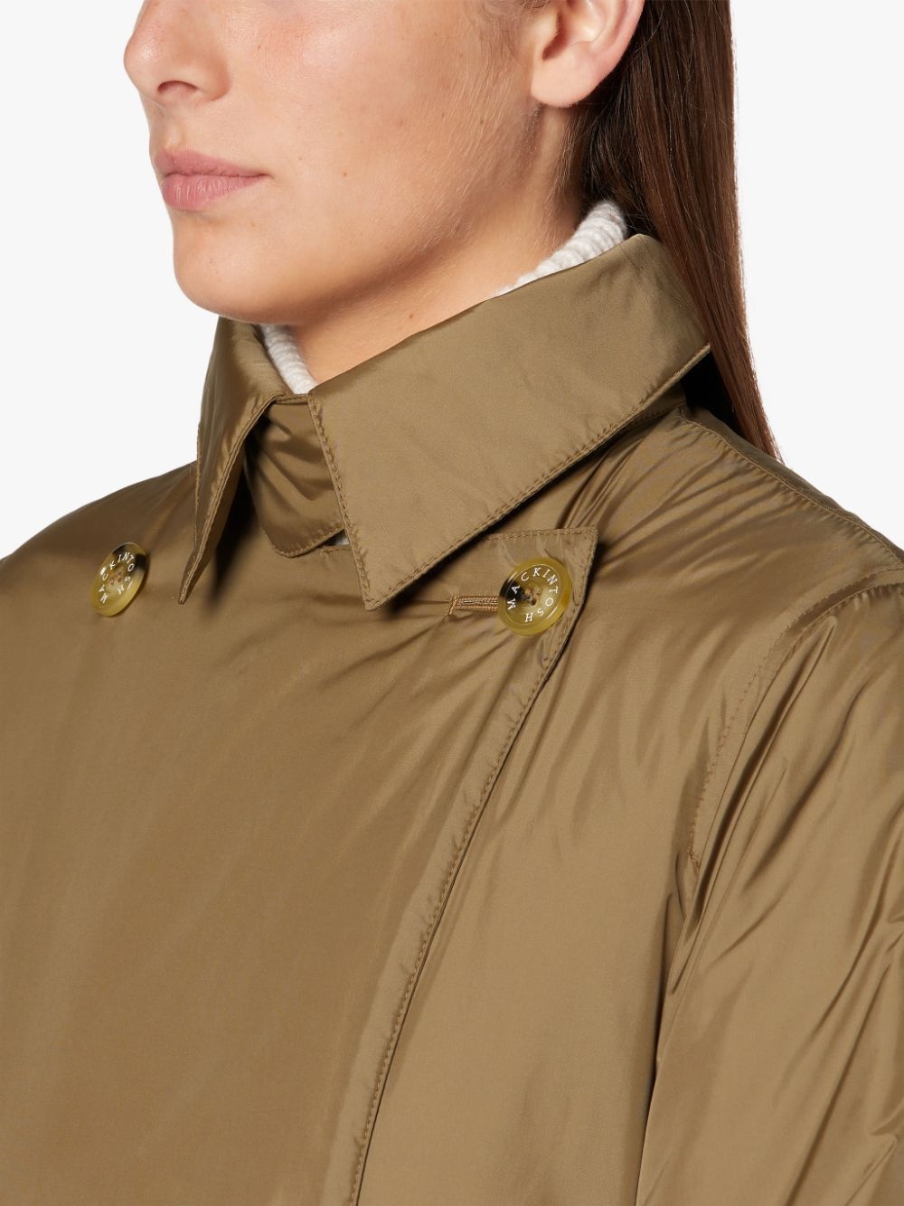 TYRIE BEIGE NYLON THINDOWN TRENCH COAT | LM-1097TD - 5
