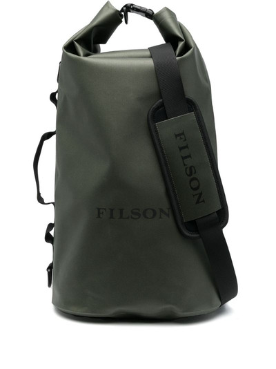 FILSON logo-stamp drawstring backpack outlook