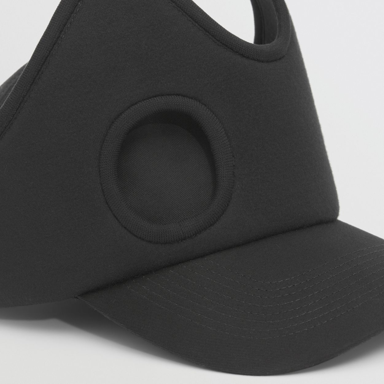 Cut-out Detail Cotton Gabardine Baseball Cap - 5