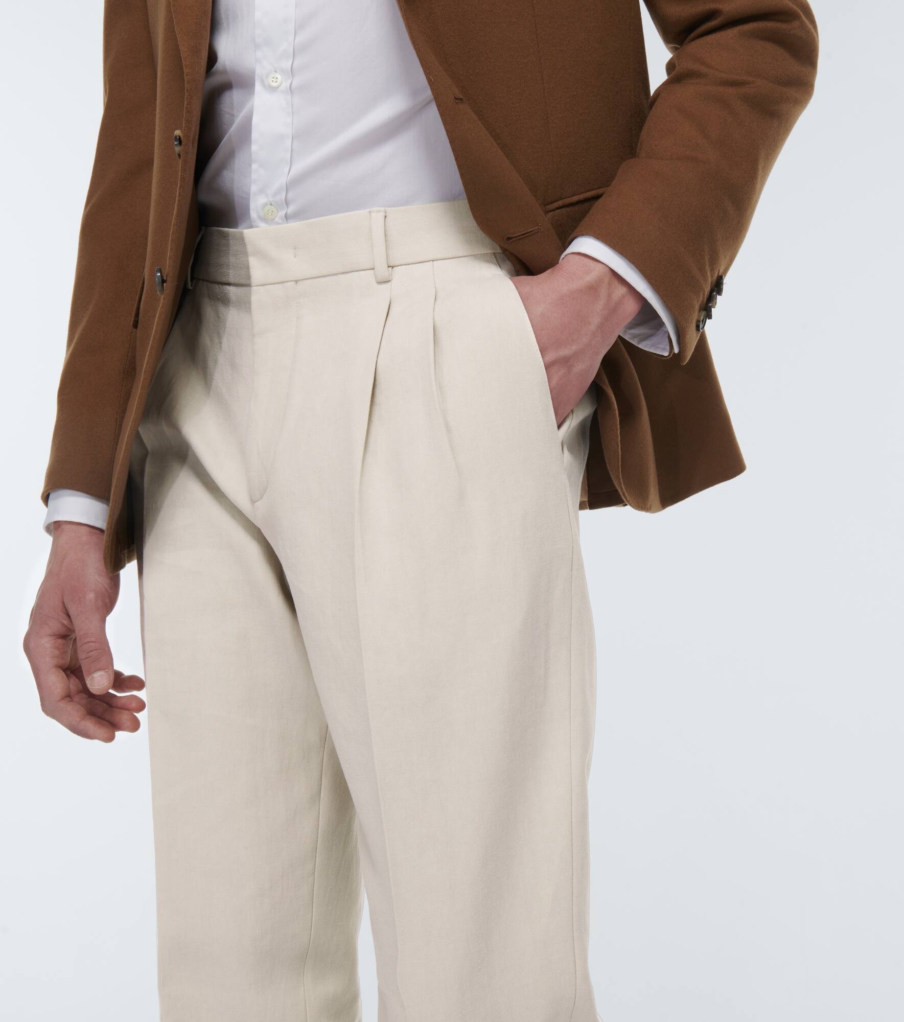 Linen slim pants - 5