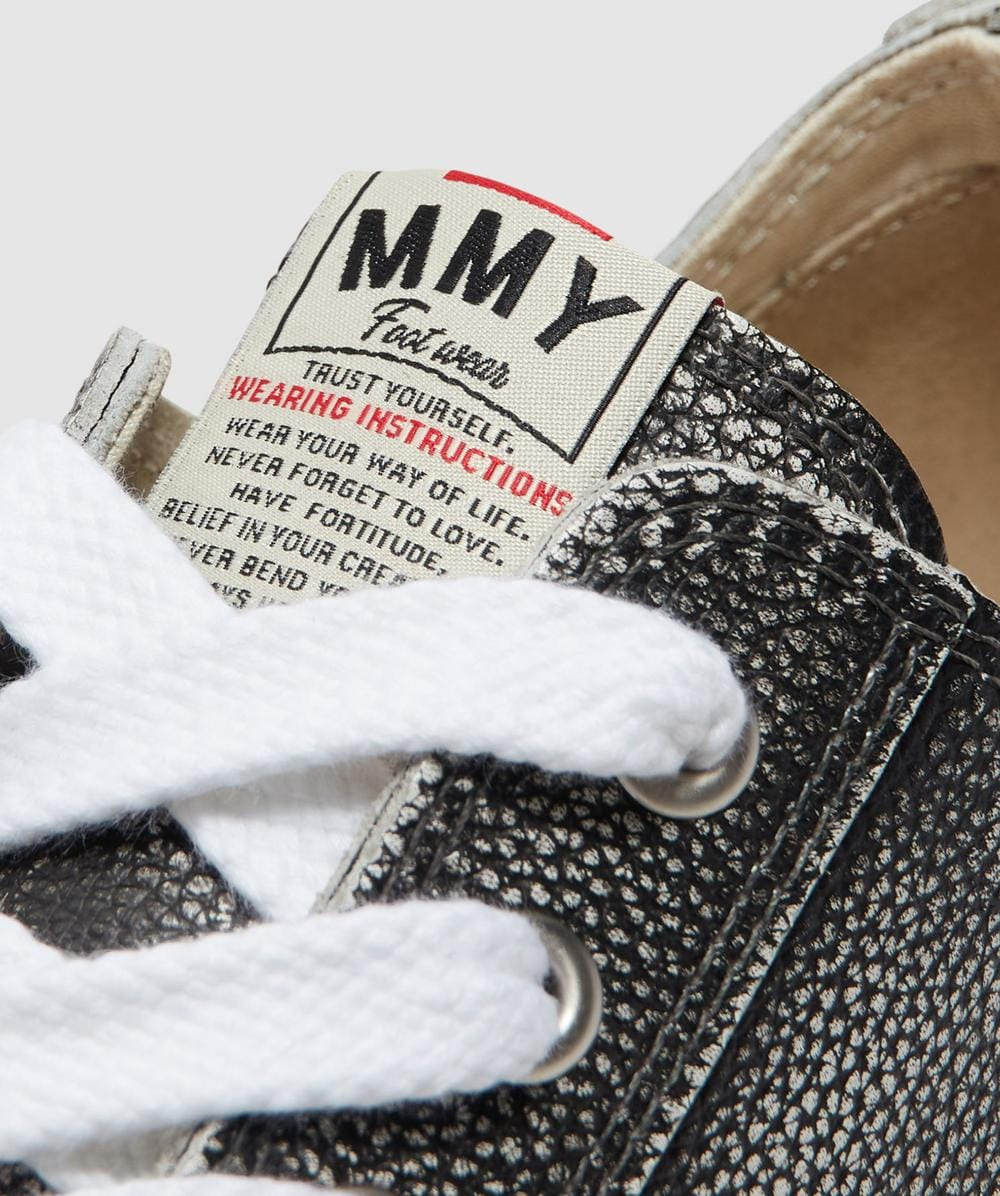 Hank low brushed shrink leather sneaker - 6