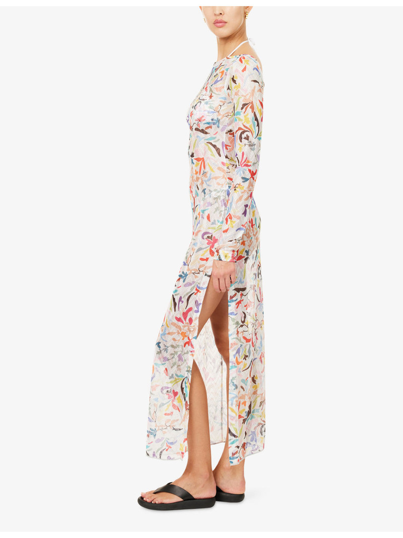 Missoni Floral-Print Long-Sleeve Maxi Cover-Up outlook