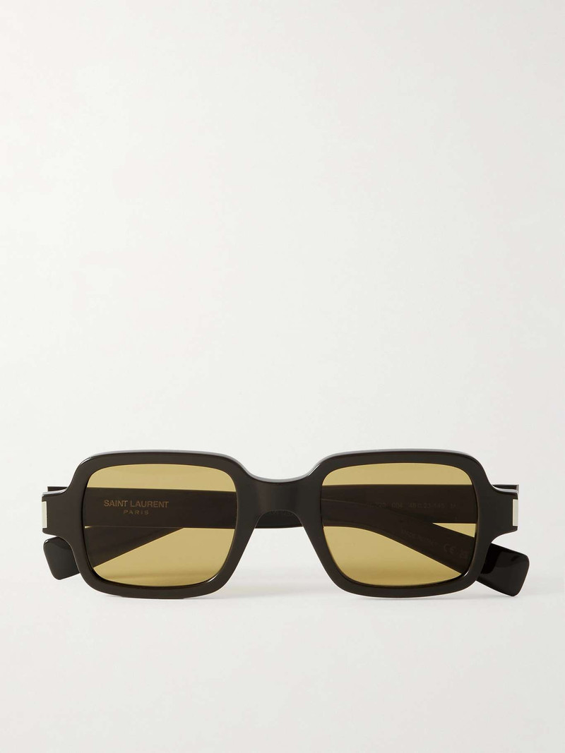Square-frame acetate sunglasses Brown - 1