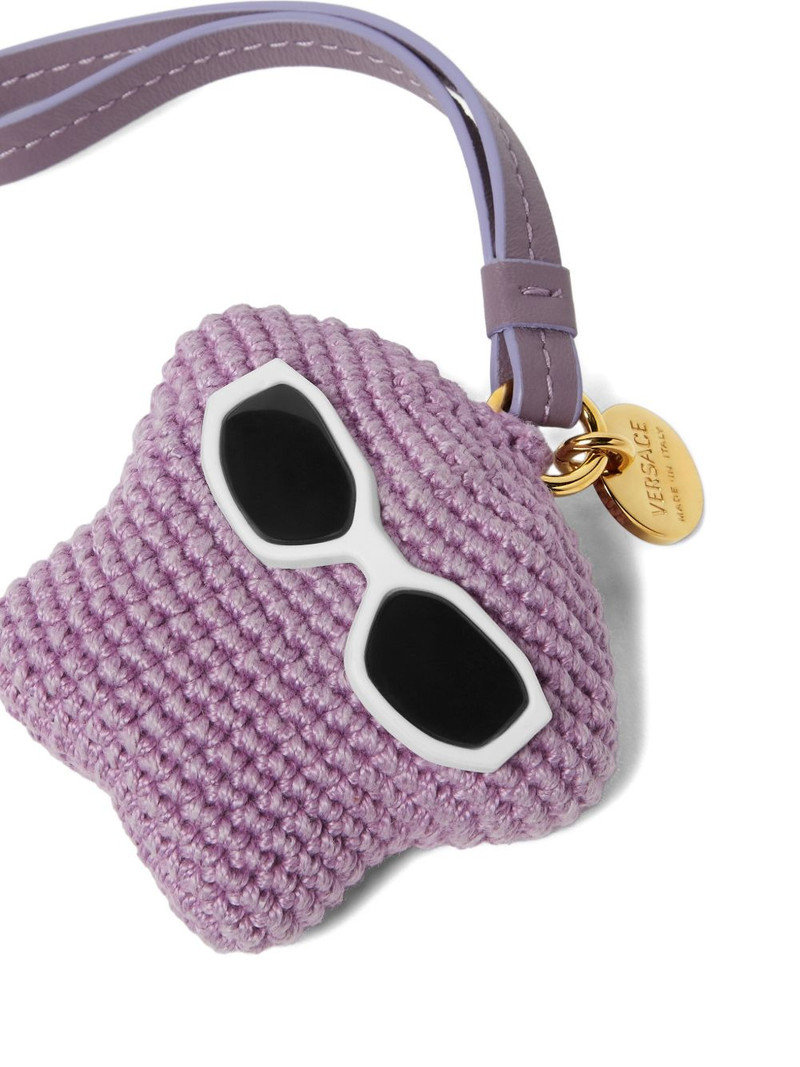 Medusa Fluffy crochet bag charm 3