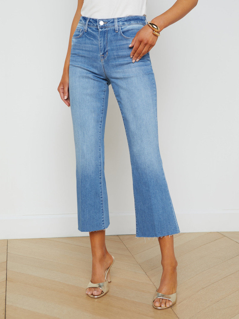 L'AGENCE Kendra Cropped Flare Jean outlook