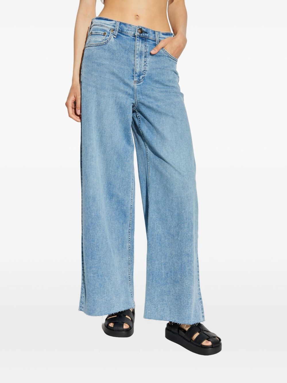 logo-patch jeans - 3