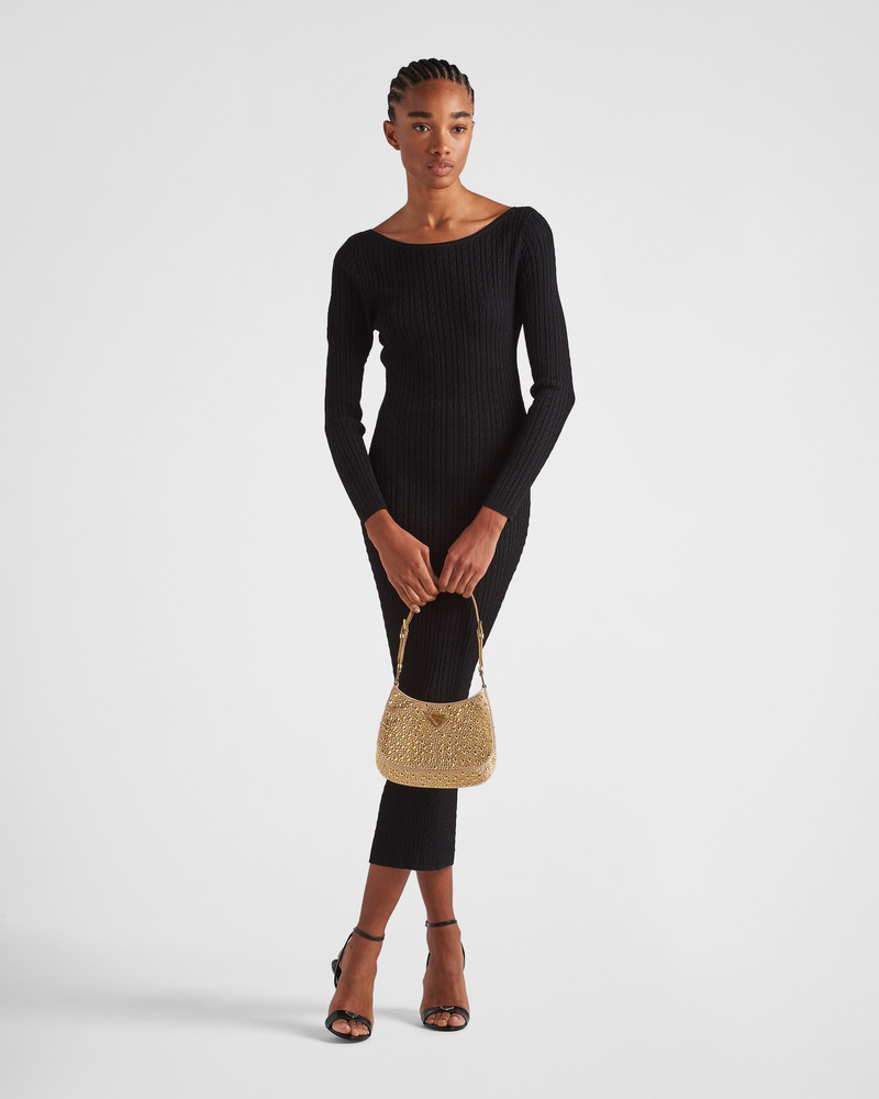 Prada Viscose boat neck dress outlook