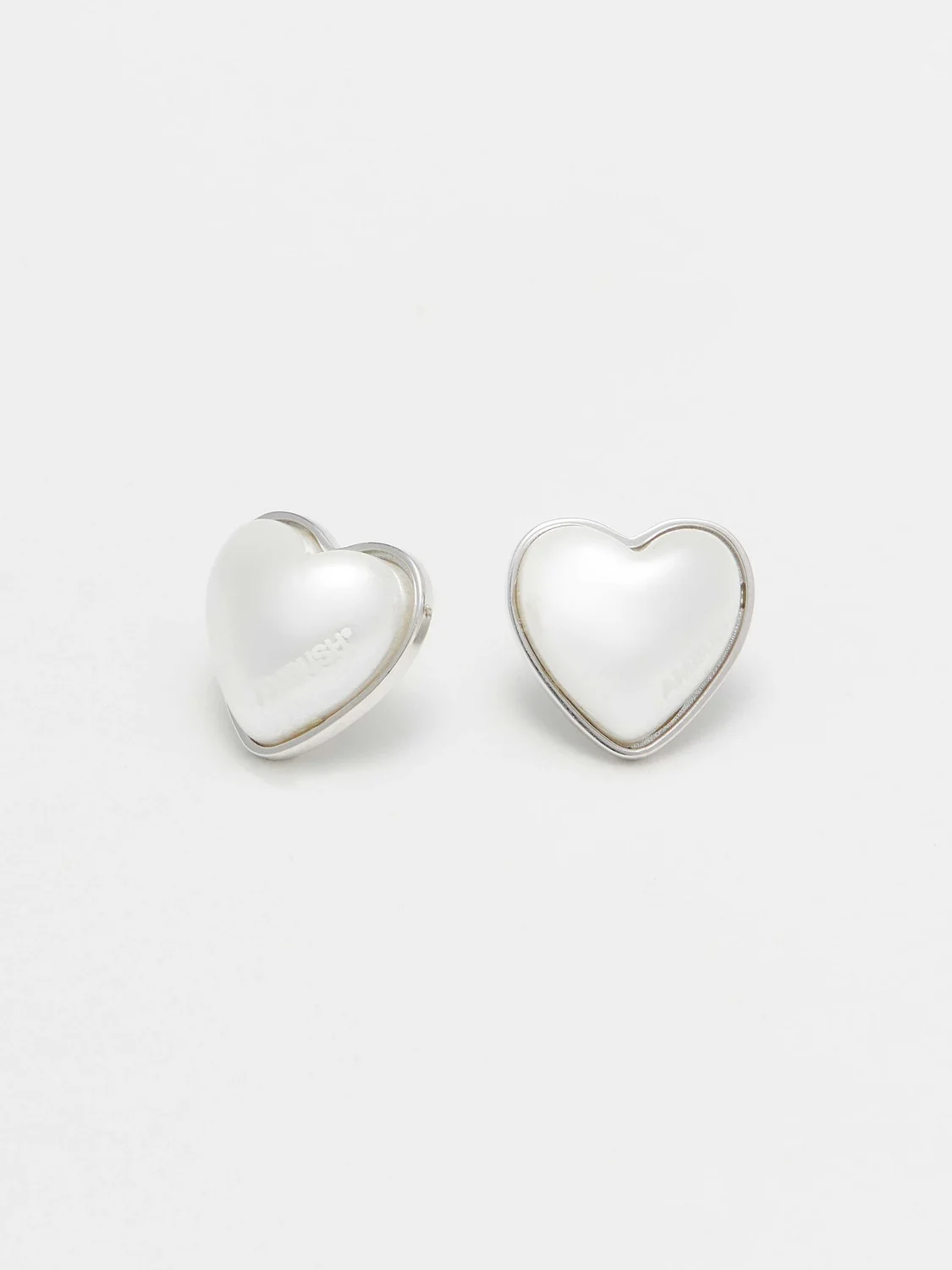 PEARL HEART STUD PIERCE - 1