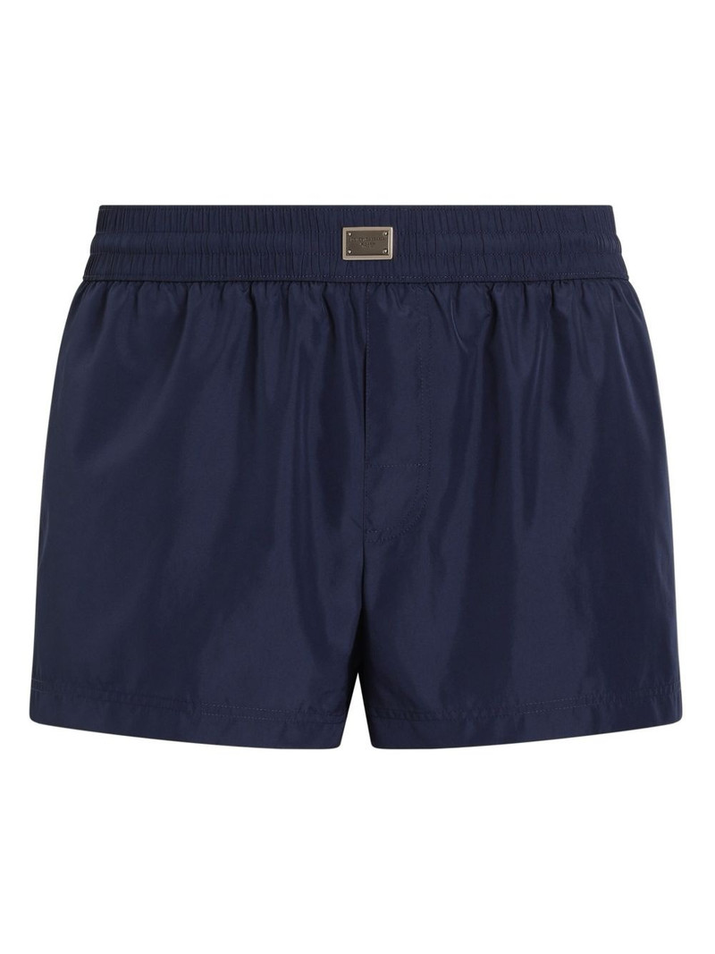 logo-plaque swim shorts 1