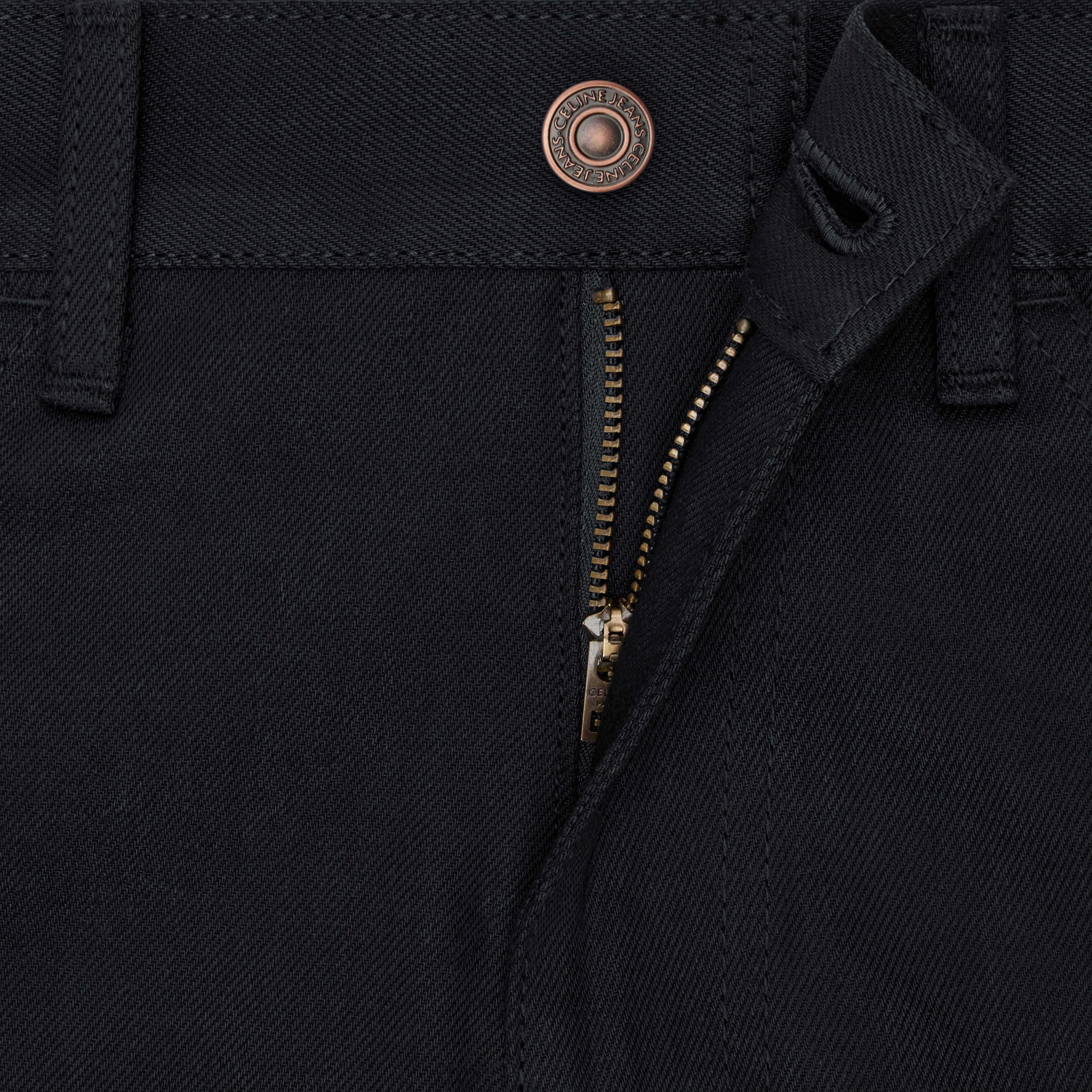 DYLAN FLARED JEANS IN PURE BLACK WASH DENIM - 4