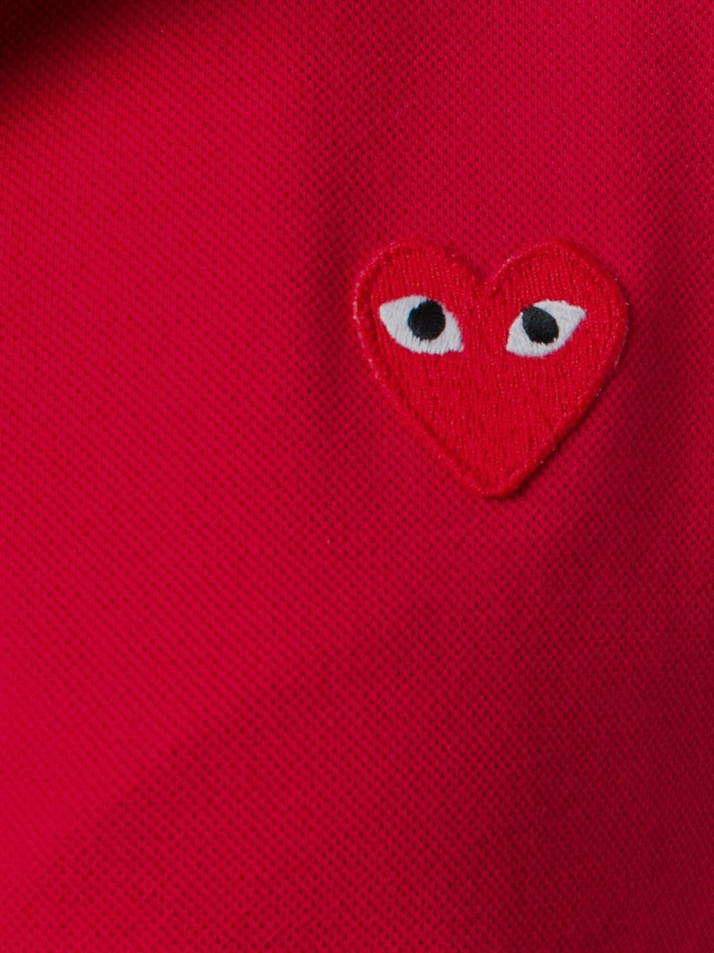 heart patched polo shirt - 5