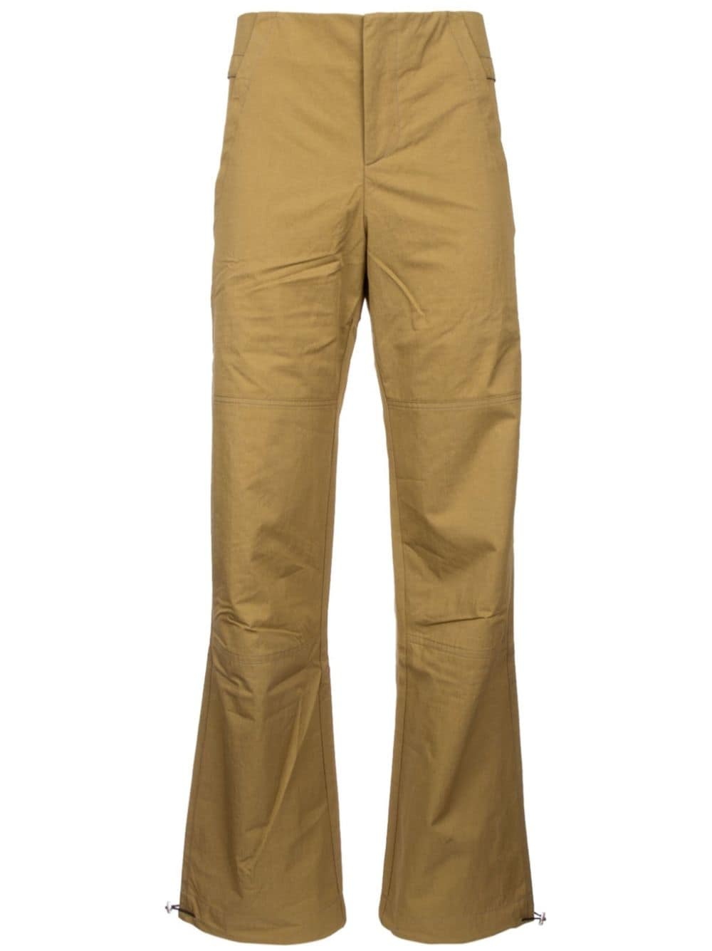 wide-leg cargo trousers - 1