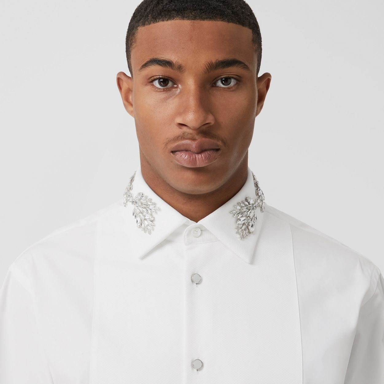 Slim Fit Crystal EKD Cotton Shirt - 3