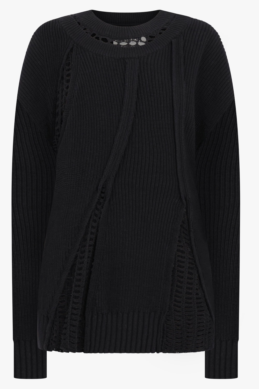 2 IN 1 JUMPER WITH MESH PANEL | BLACK - 1