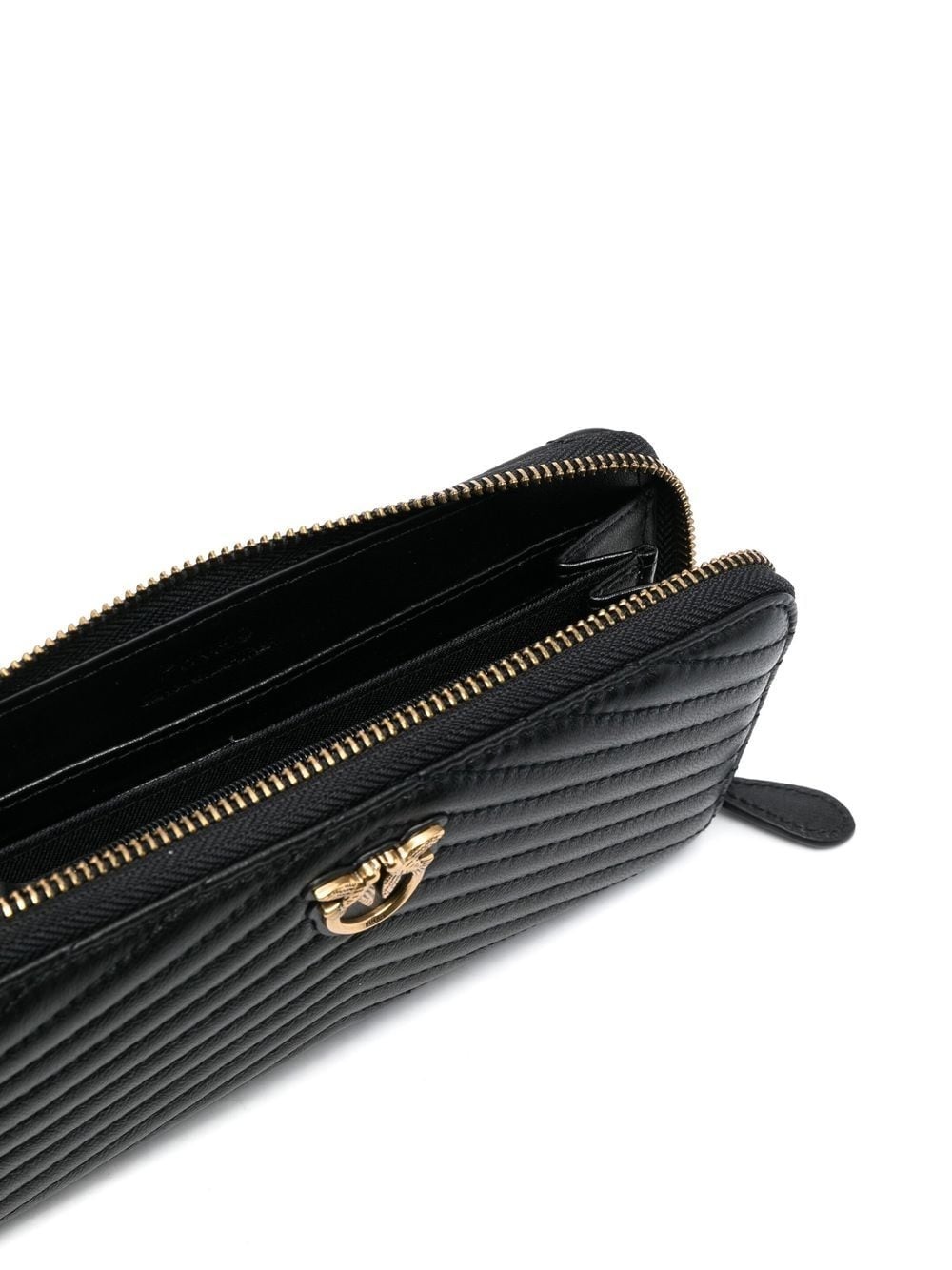 chevron-quilted zipped purse - 3
