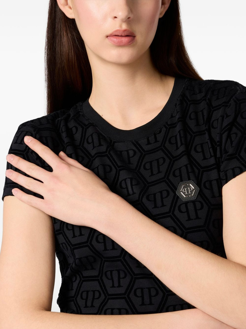jacquard monogram T-shirt 5