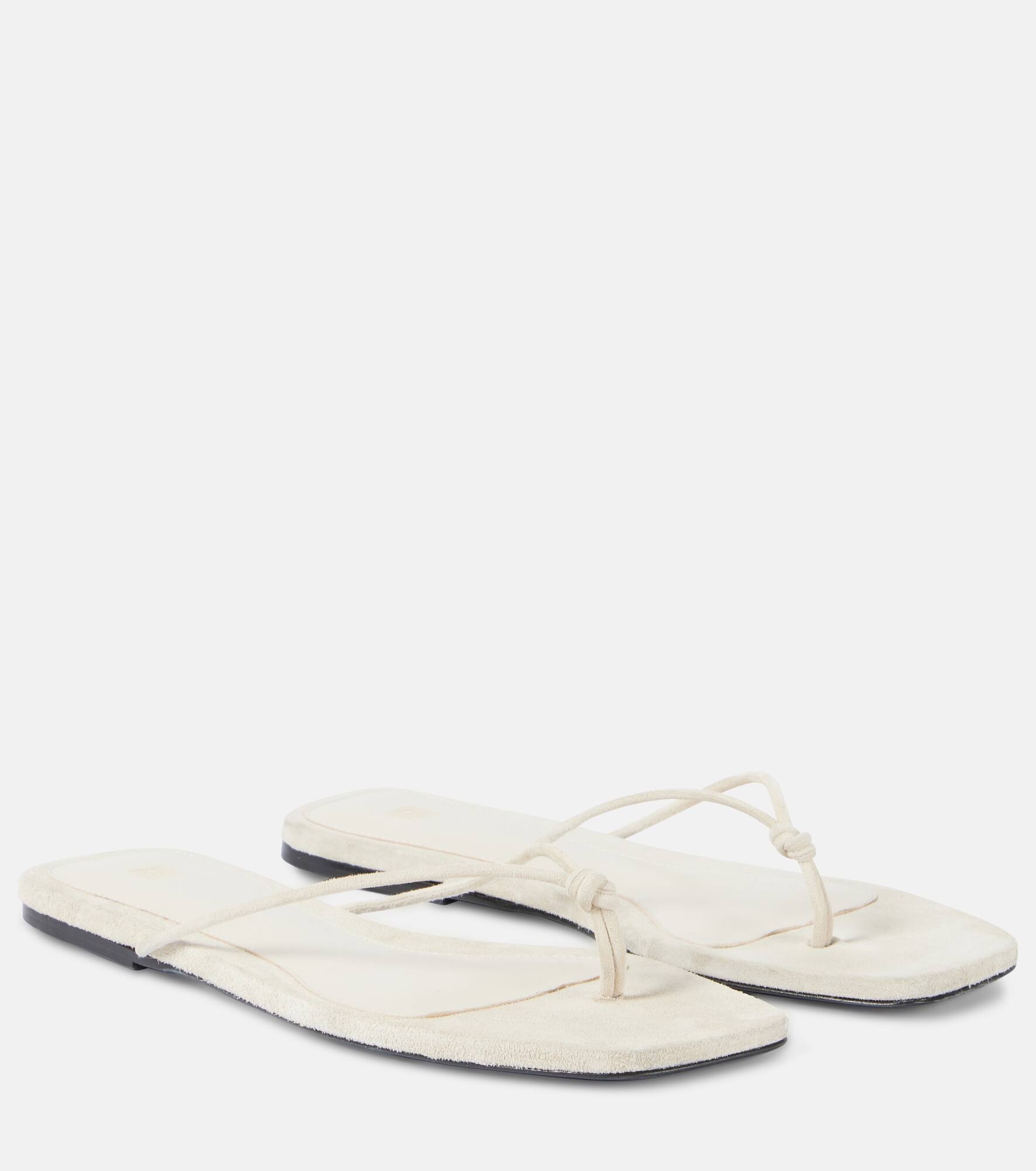 The Knot suede thong sandals - 1