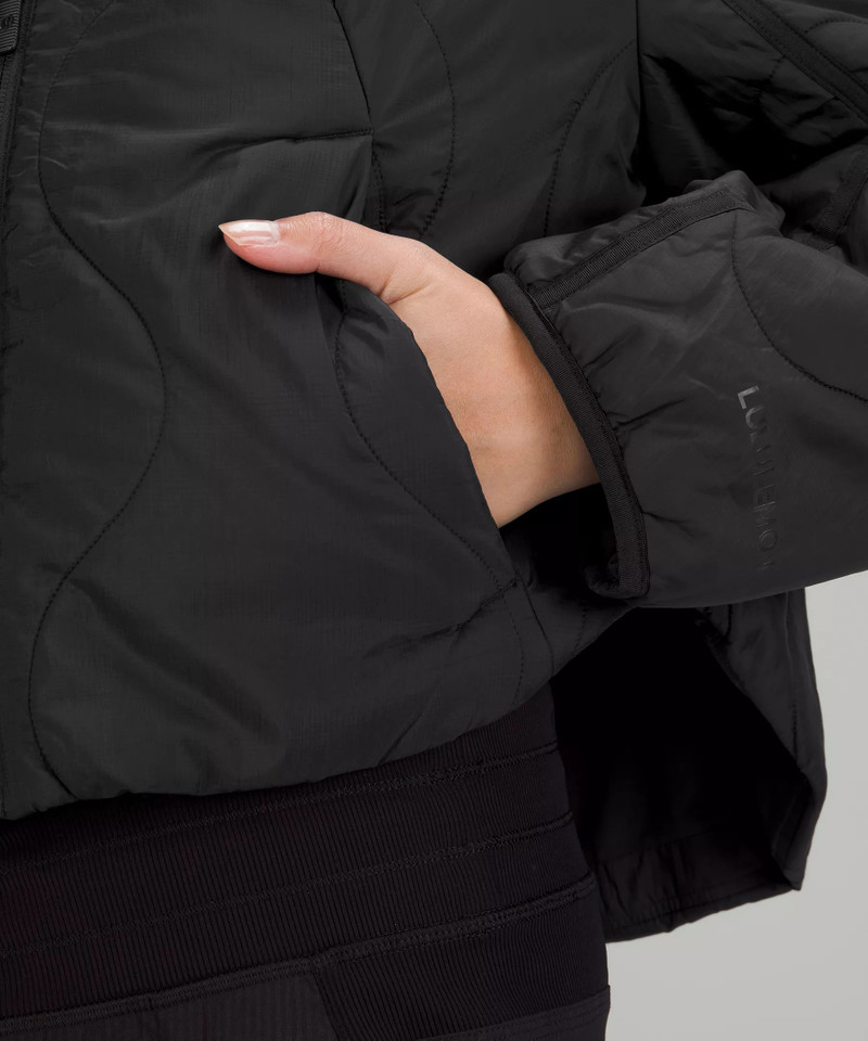 Quilted Light Insulation Cropped Jacket 5