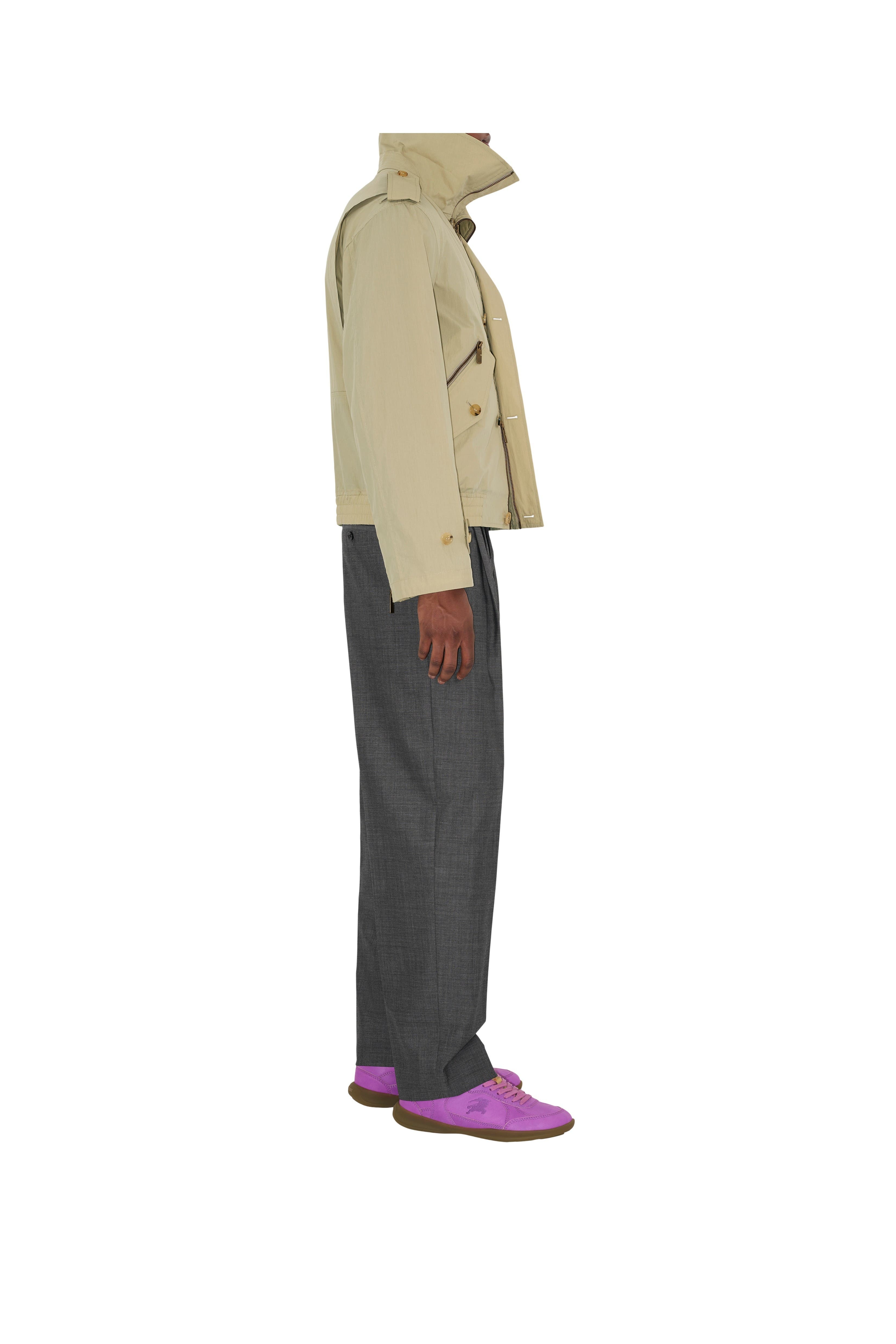burberry Wool Tailored Trousers in Gull Grey/trip Grey at Nordstrom - 3