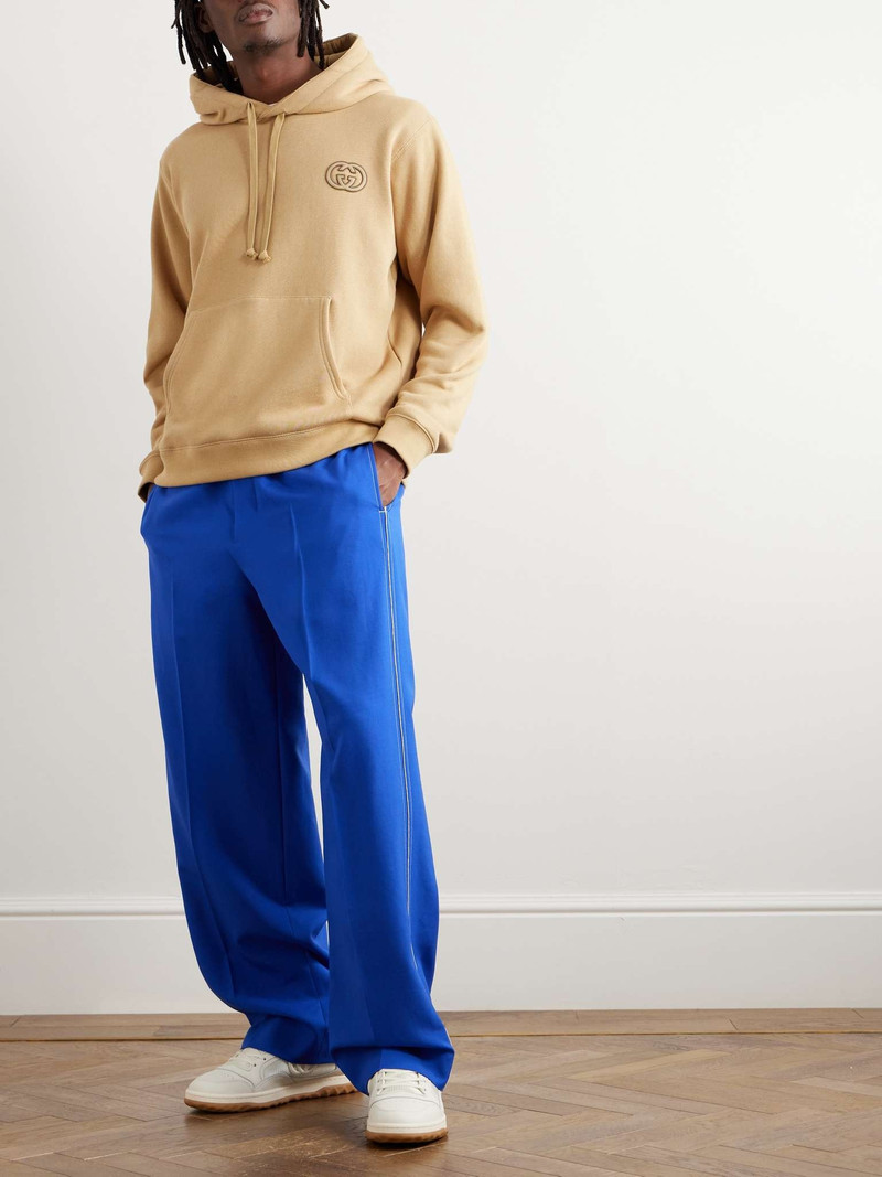 GUCCI Logo-Appliquéd Cotton-Jersey Hoodie outlook