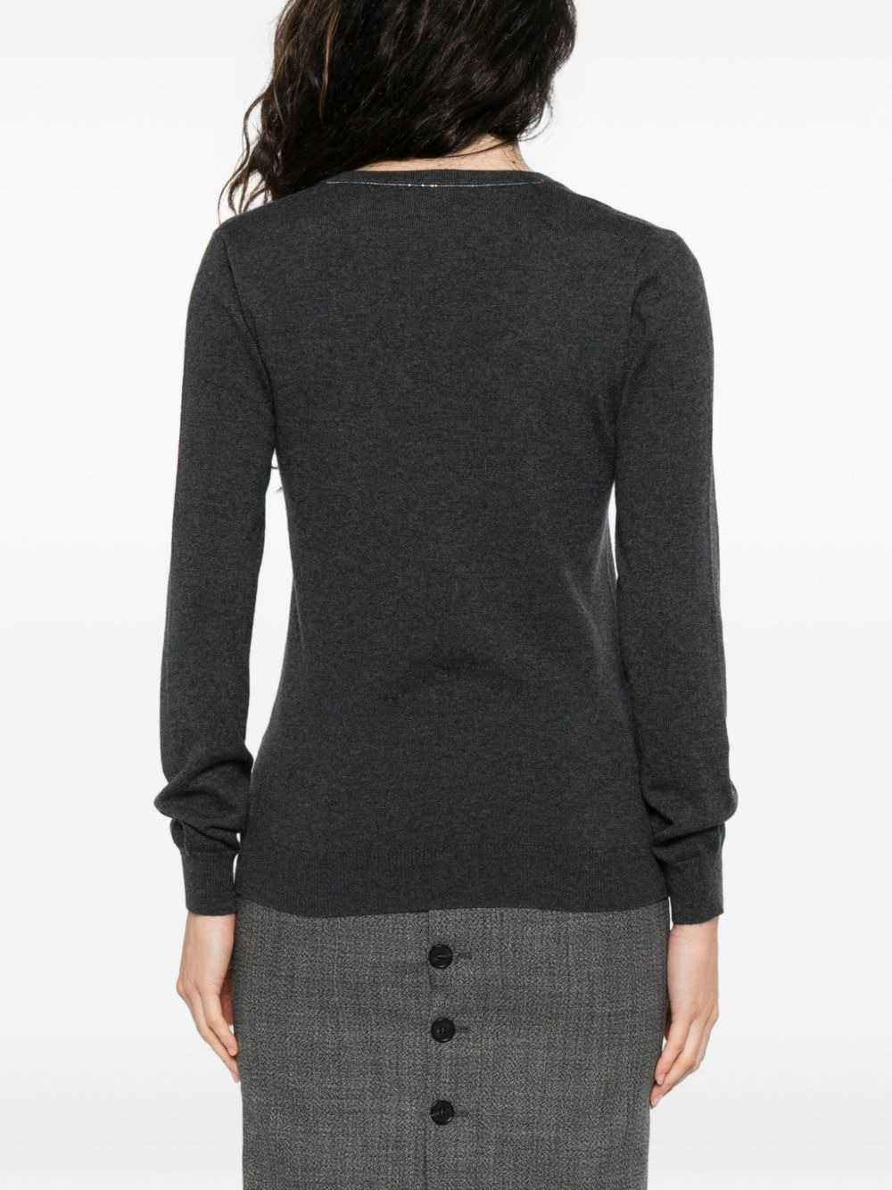 cashmere fine-knit jumper - 4