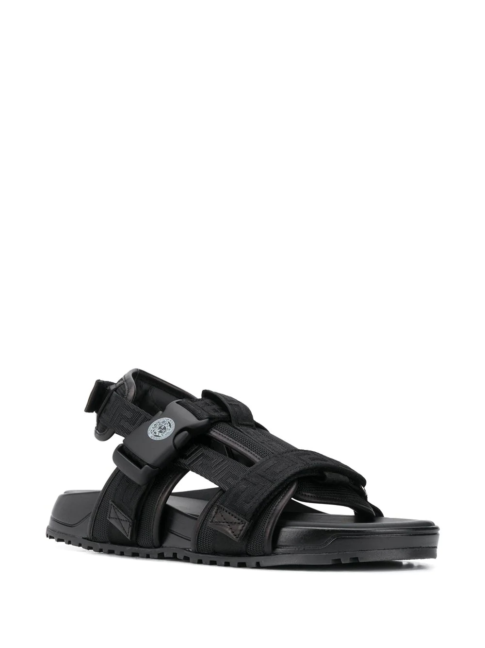 logo-strap sandals - 2