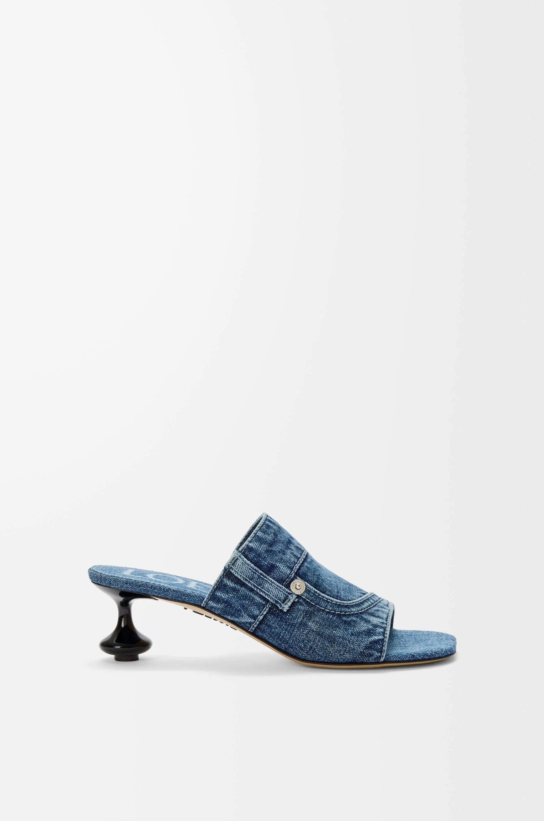 Toy Panta slide in washed denim - 1