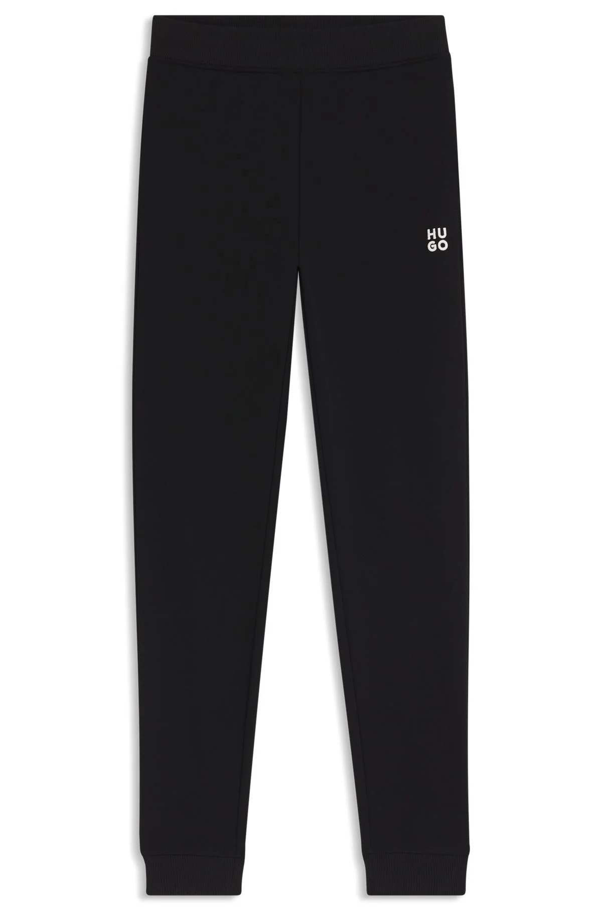 COTTON-TERRY TRACKSUIT BOTTOMS WITH STACKED LOGO - 1