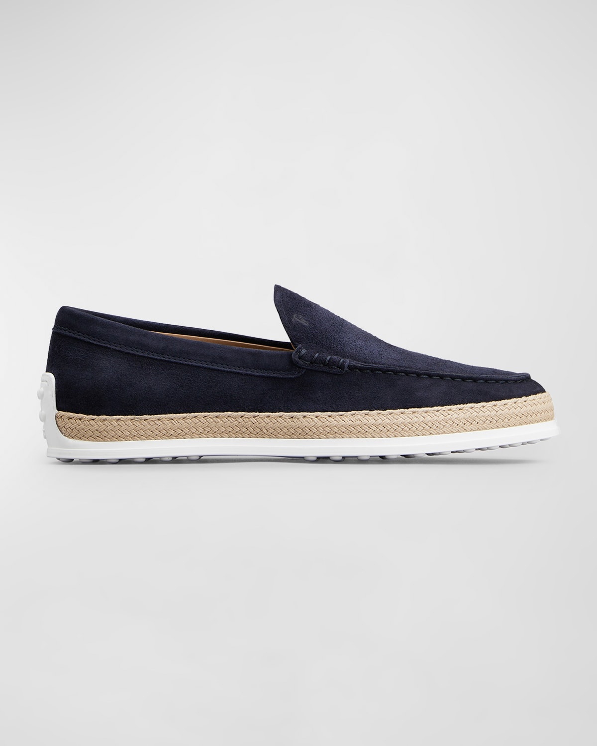 Men's Pantofola Gomma Rafia TV Suede Loafers - 1