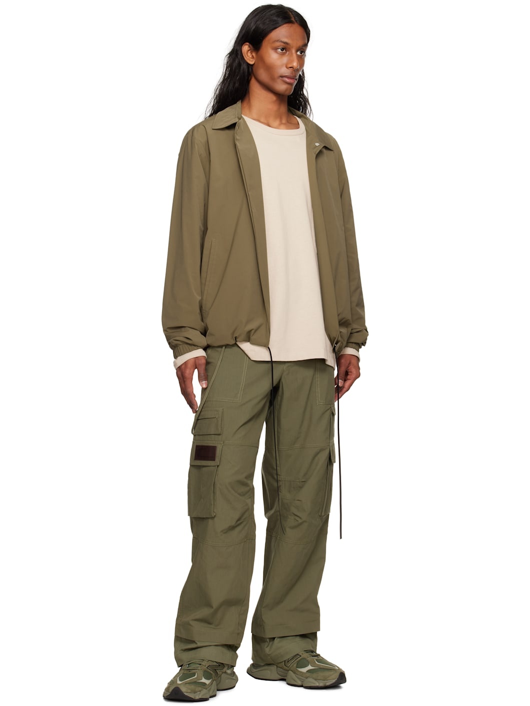 Khaki 9060 Sneakers - 5