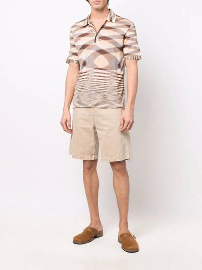 Missoni graphic-print short-sleeve polo shirt outlook