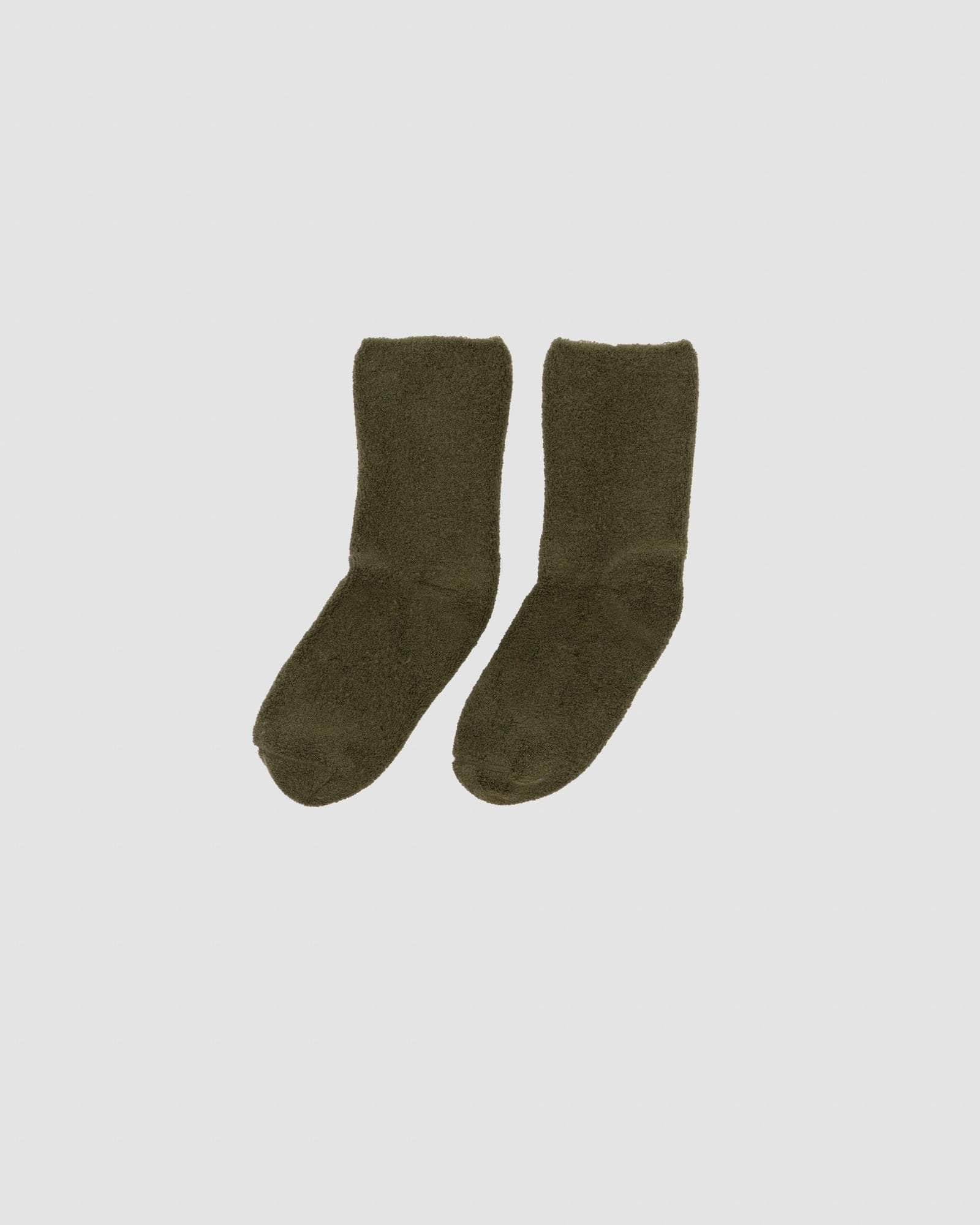 Buckle Overankle Socks - Textured Organic Cotton - 3